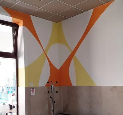 Oratorio Don Bosco a San Donà di Piave, portico e interni colorati, foto 2 di 9