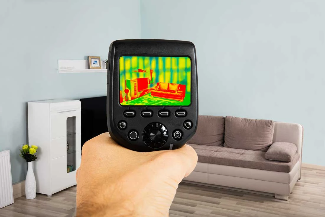 Analisi termografica di una parete interna